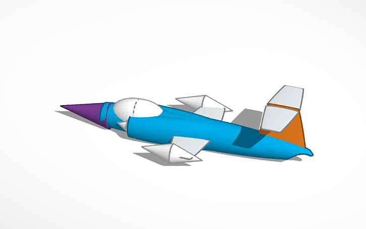 3D design fighter jet - Tinkercad