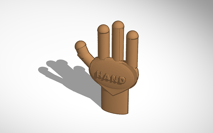 3D design Hand | Tinkercad