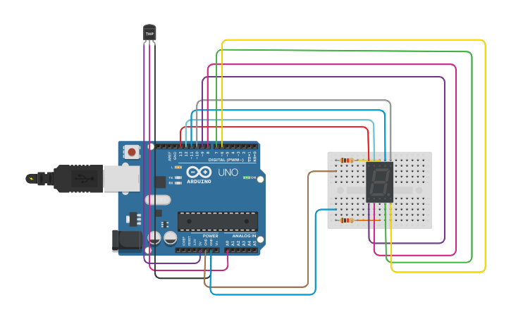 Circuit design Latihan 2 Bagian 1 - Tinkercad