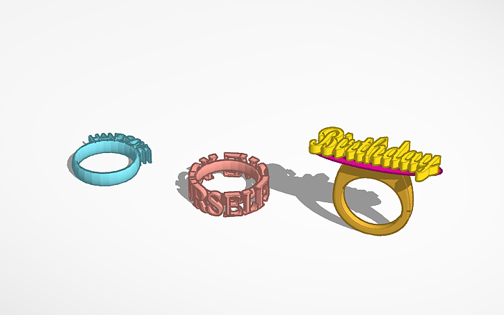 3D design Ring Ring Ring - Tinkercad