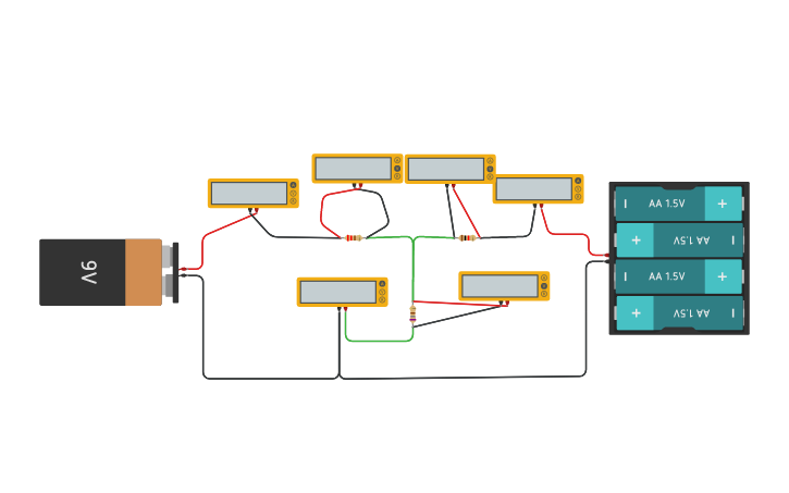 Circuit design Kirchhoff | Tinkercad