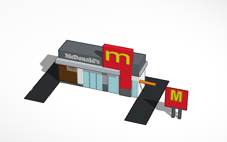 3D design McDonald's - Tinkercad