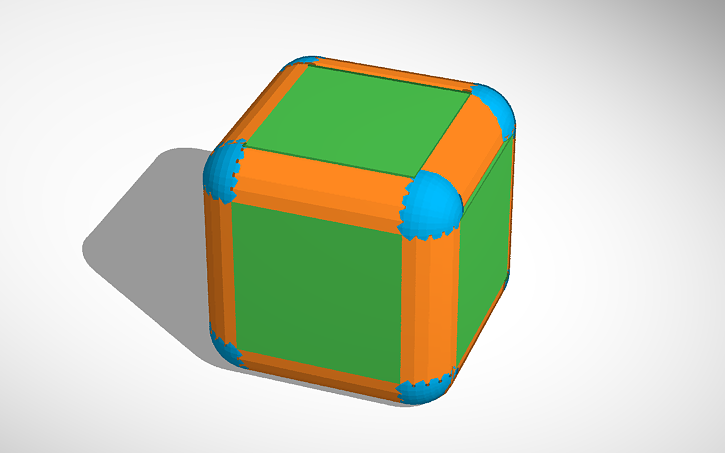 Cad Rounded Cube 3D design round_cube - Tinkercad