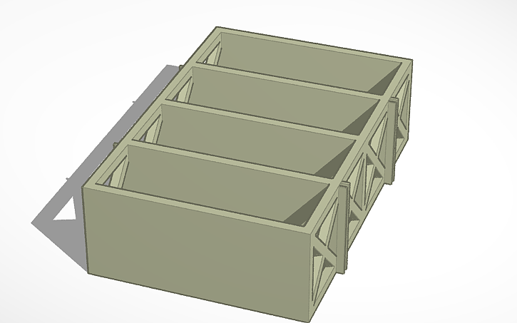 3D design v1 Hotwheels stackable racks john - Tinkercad