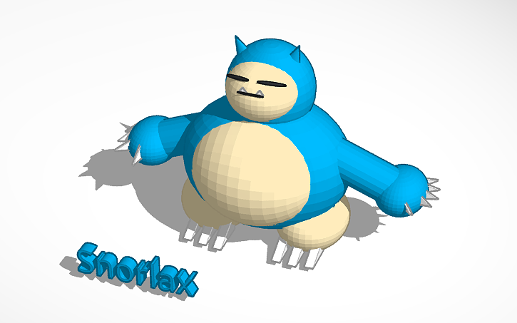 Snorlax Pokemon Go Tinkercad Snorlax Pokemon Go Tinkercad