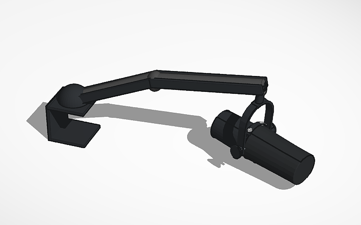 Solidworks Microphone 3D design Gaming Microphone - Tinkercad