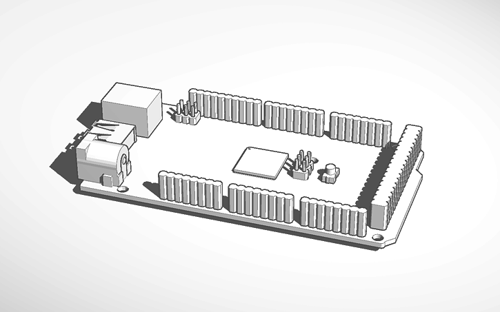 3D design Copy of Arduino Mega ADK - Tinkercad