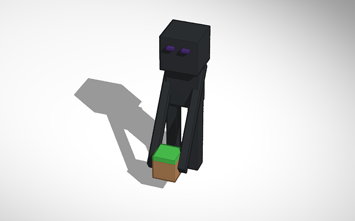 3D design Enderman - Tinkercad