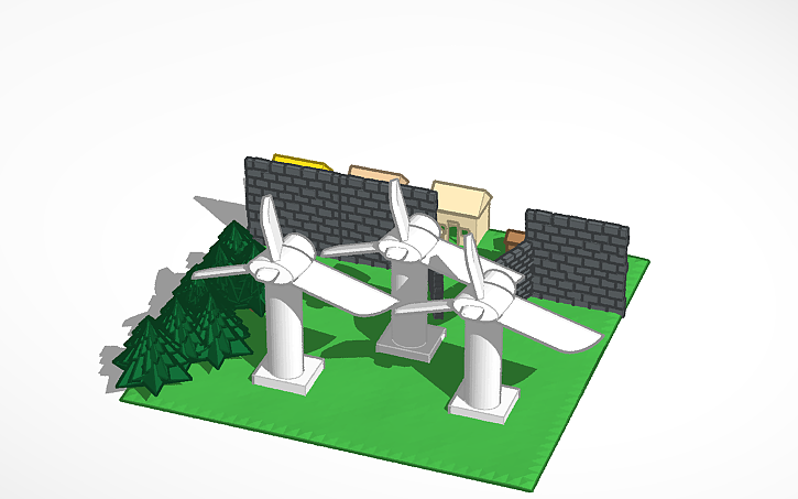3D design Aerogenerador stephanie D. - Tinkercad