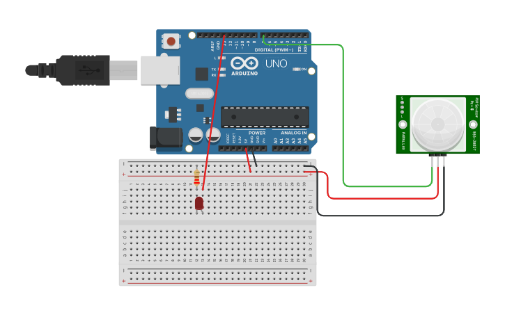 Circuit design SENSOR ARDUINO - Tinkercad