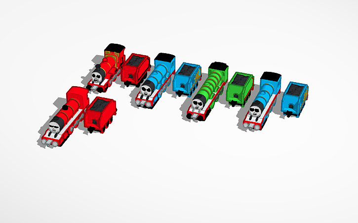 Custom Rws Background Engines 3D design RWS Background Characters - Tinkercad