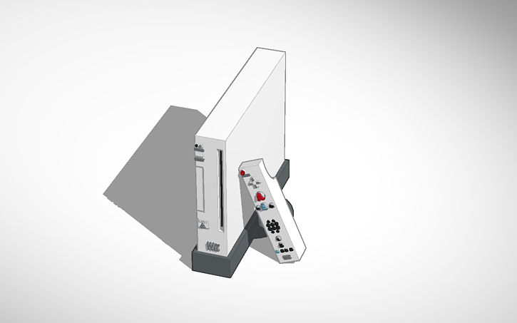 3D design Wii Console & Remote - Tinkercad