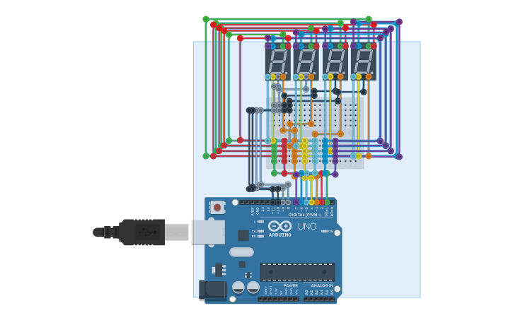 Circuit design Reloj con arduino | Tinkercad