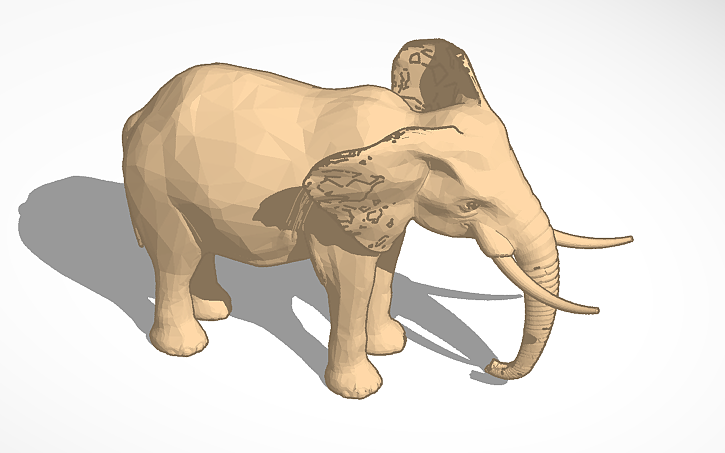 3D design Elefant good | Tinkercad