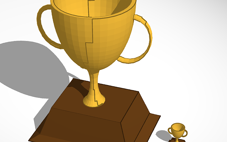Openscad Trophy 3D design Trophy - Tinkercad