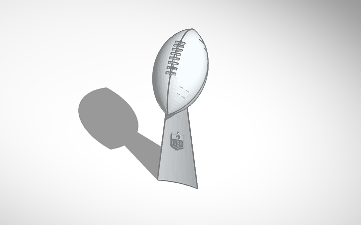 super bowl trophy tinkercad