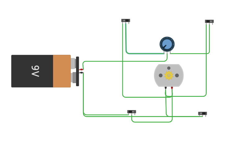 Circuit design DC motor - Tinkercad