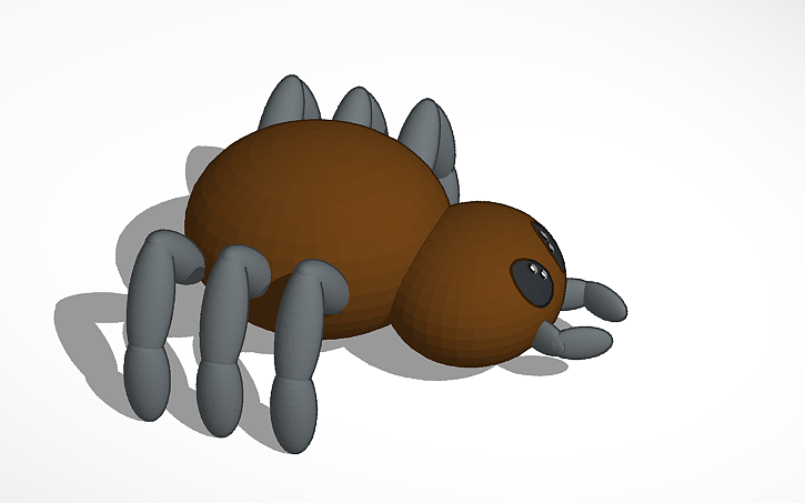 3D design simple spider | Tinkercad