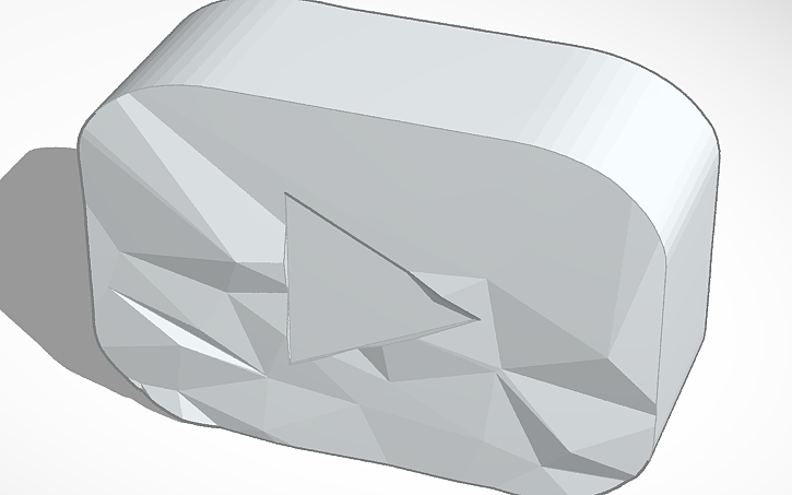 Youtube Diamond Play Button Tinkercad Youtube Diamond Play Button Tinkercad