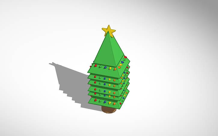 3D design Christmas Tree - Tinkercad