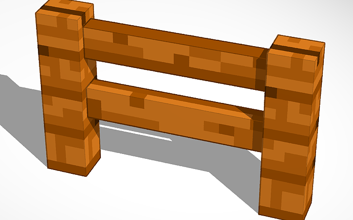 3D design Copy of Minecraft Fence - Tinkercad