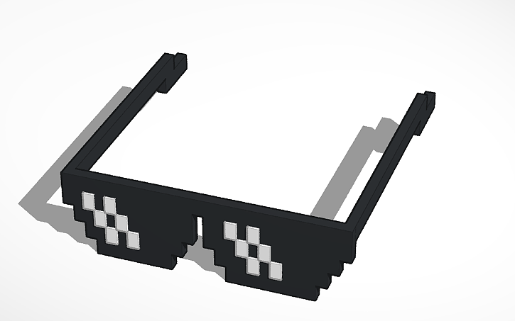 3D design Pixel Shades - Tinkercad