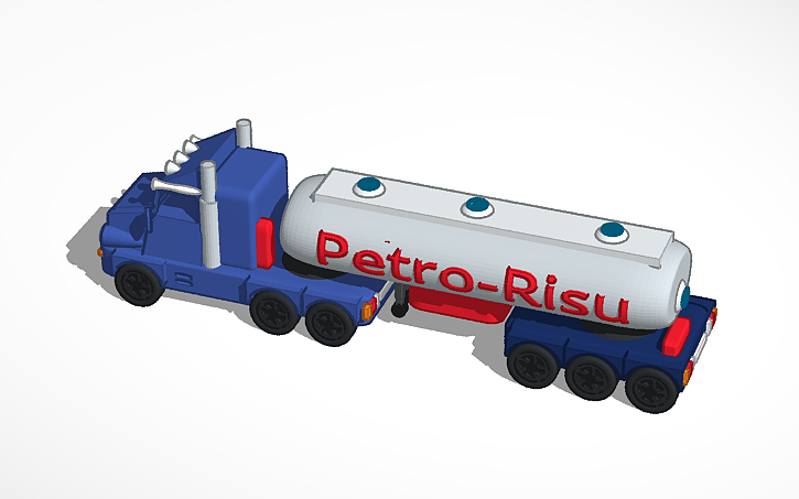 Camion Cisterna Petro Risu Tinkercad