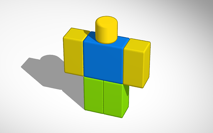 3d Design Copy Of Roblox Noob With Functional Arms And Head With - remix from