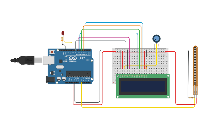 Circuit design Break Pad System - Tinkercad