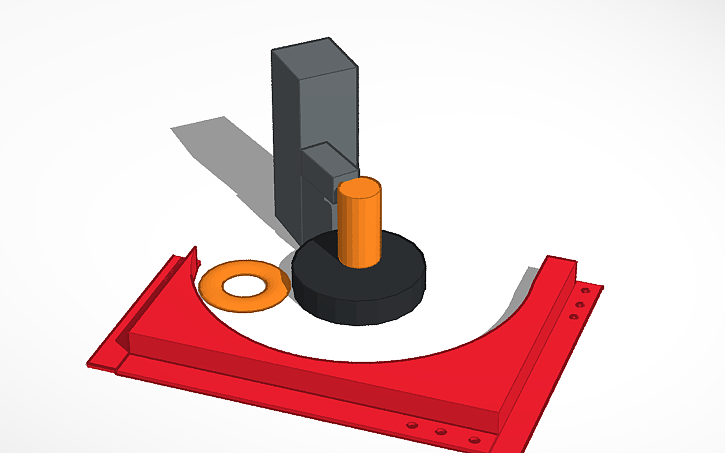 3D design FLICS Robot J Shooter exercise - Tinkercad