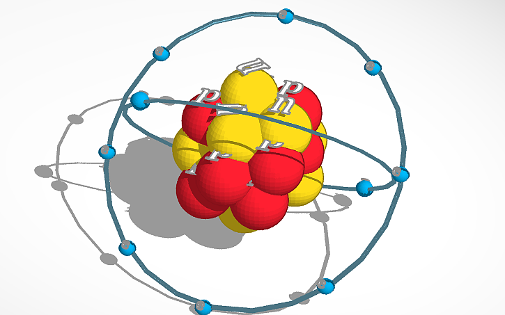 Neon Atom 3d Tinkercad Neon Atom 3d Tinkercad