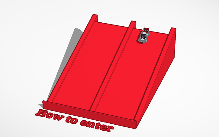 3D design rx7 for down hill drag race - Tinkercad