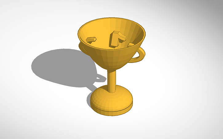 Openscad Trophy 3D design Trophy - Tinkercad