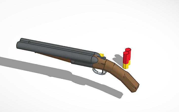 3D design Sawn Off Shotgun | Tinkercad