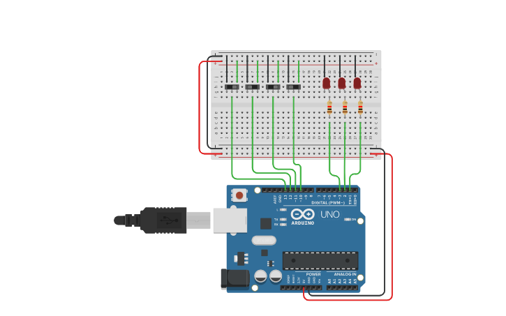 Circuit design TP1 - 2ª Semana - Ex:2 | Tinkercad