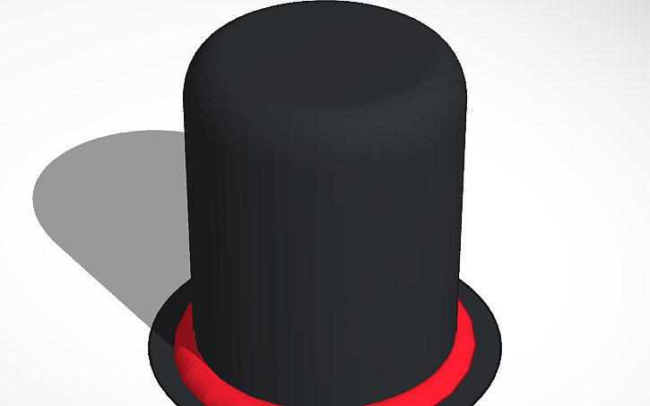 3D design Top Hat - Tinkercad