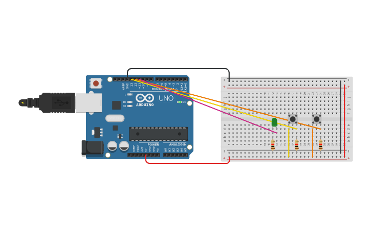 Circuit design Arduino 1 - Tinkercad
