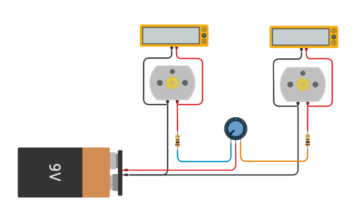 Circuit design Motor DC - Tinkercad