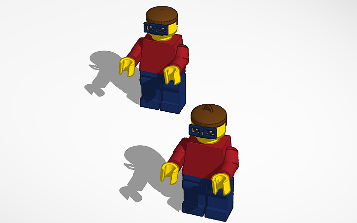 3D design lego dude key-chain - Tinkercad