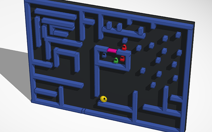 3D design Pacman - Tinkercad