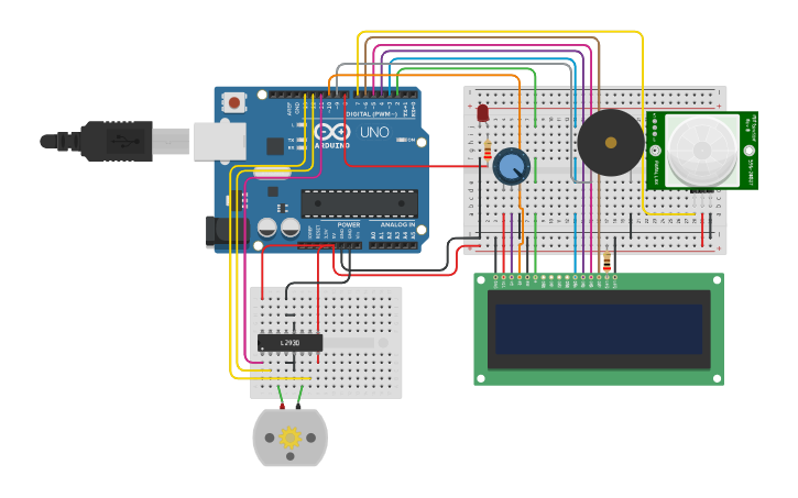 Circuit design Счетчик деталей - Tinkercad