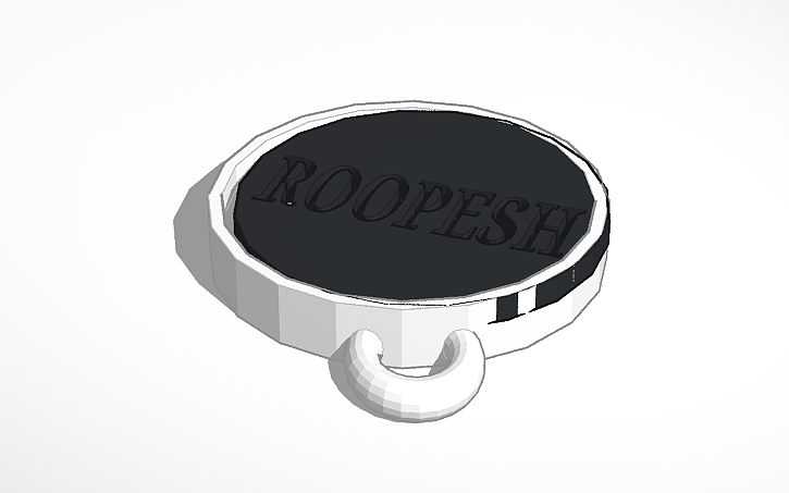 3D design ROOPESH_keychain | Tinkercad
