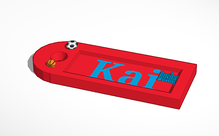 3d Design Key Ring Tinkercad