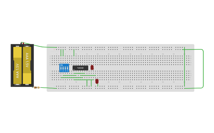 Circuit design Practica 9 / ONCE - Tinkercad