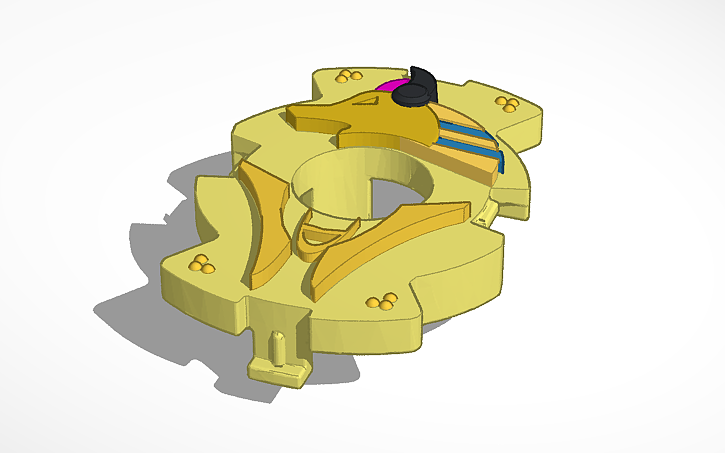 3D design Anubis chip - Tinkercad