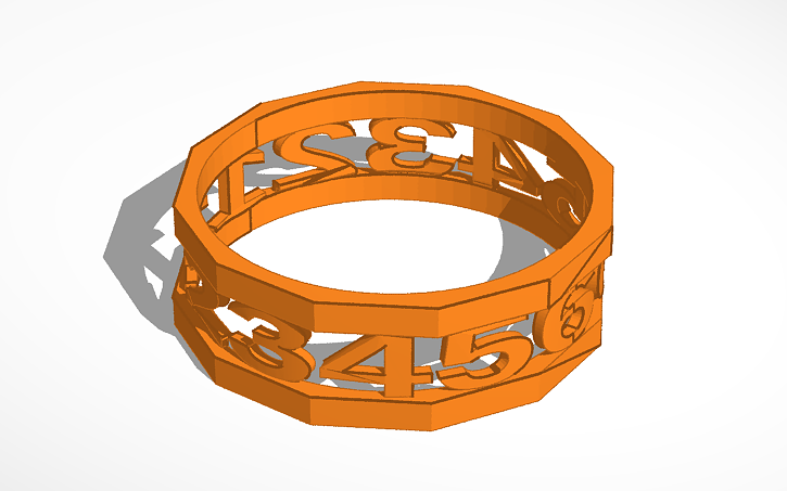 3D design ring - Tinkercad