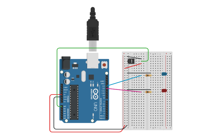 Circuit design Arduino Project 2 | Tinkercad