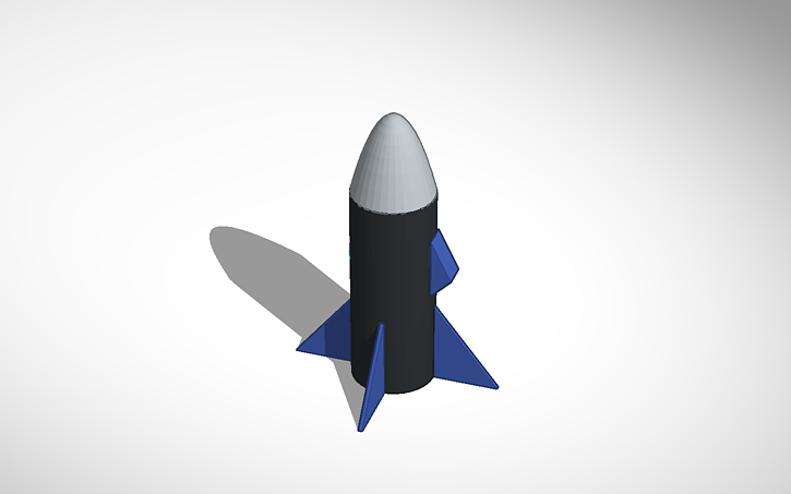 3D design Rocket ship | Tinkercad