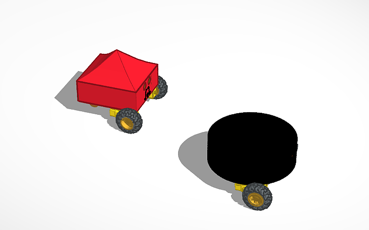 3D design robot arduino aspiradora - Tinkercad