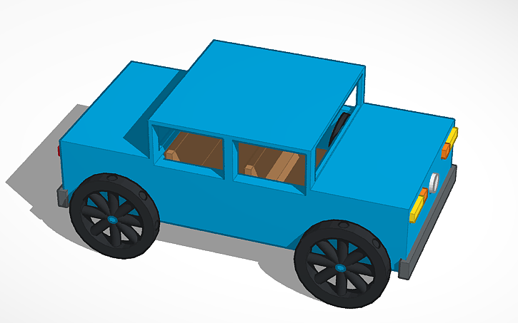 3D design toy car - Tinkercad